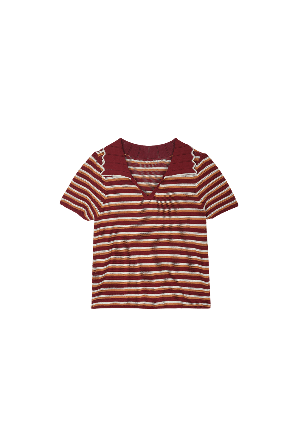 Stripe Knit T-shirt for Women