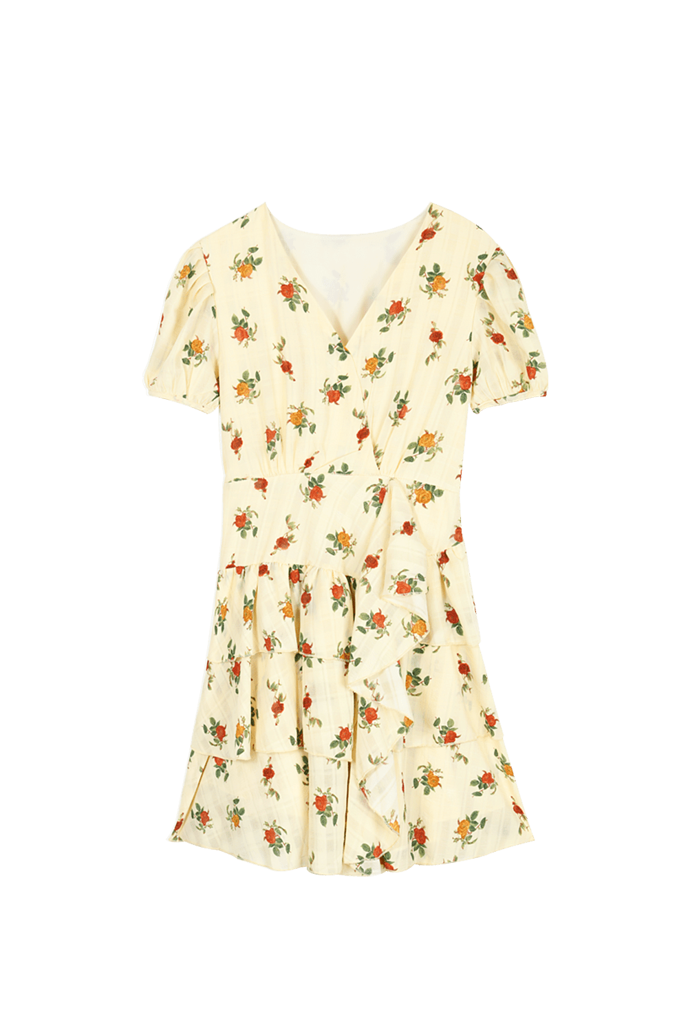 Floral Chiffon Midi Dress for Women