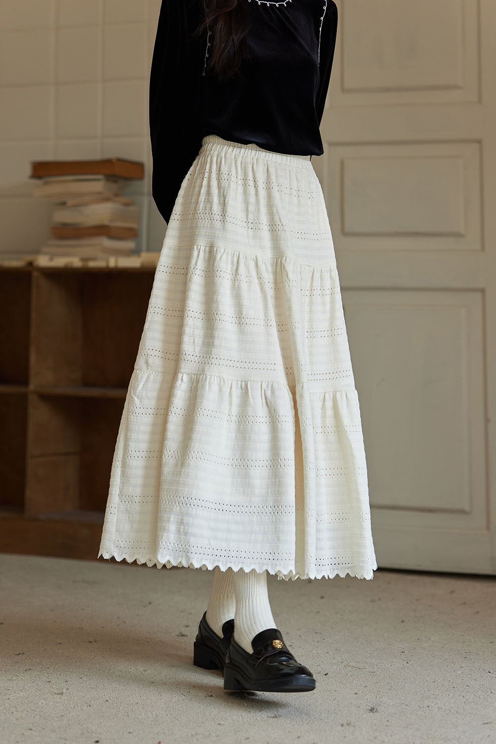 A Line Maxi Skirt for Women