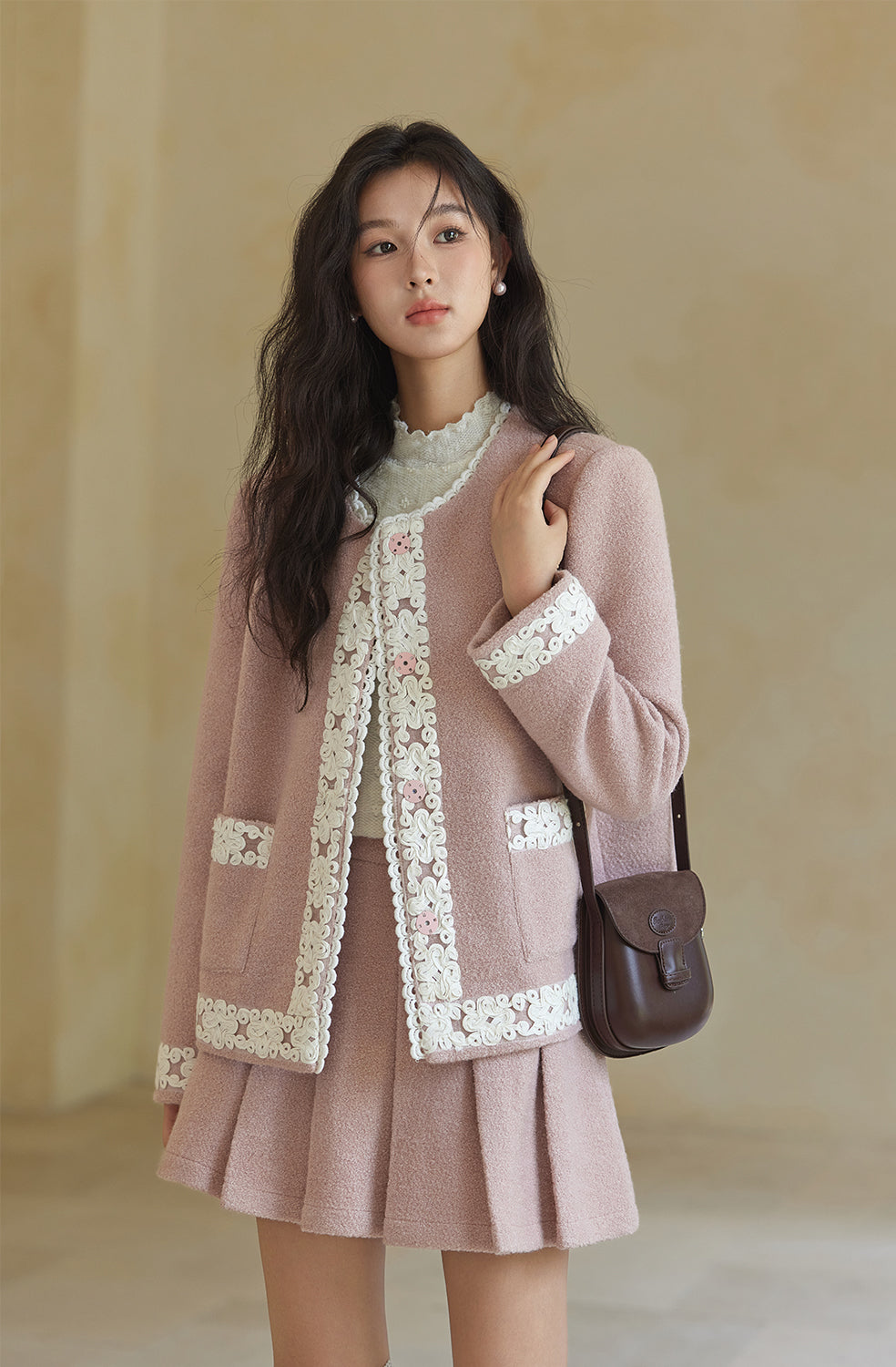 Coat and Skirt Suit Set