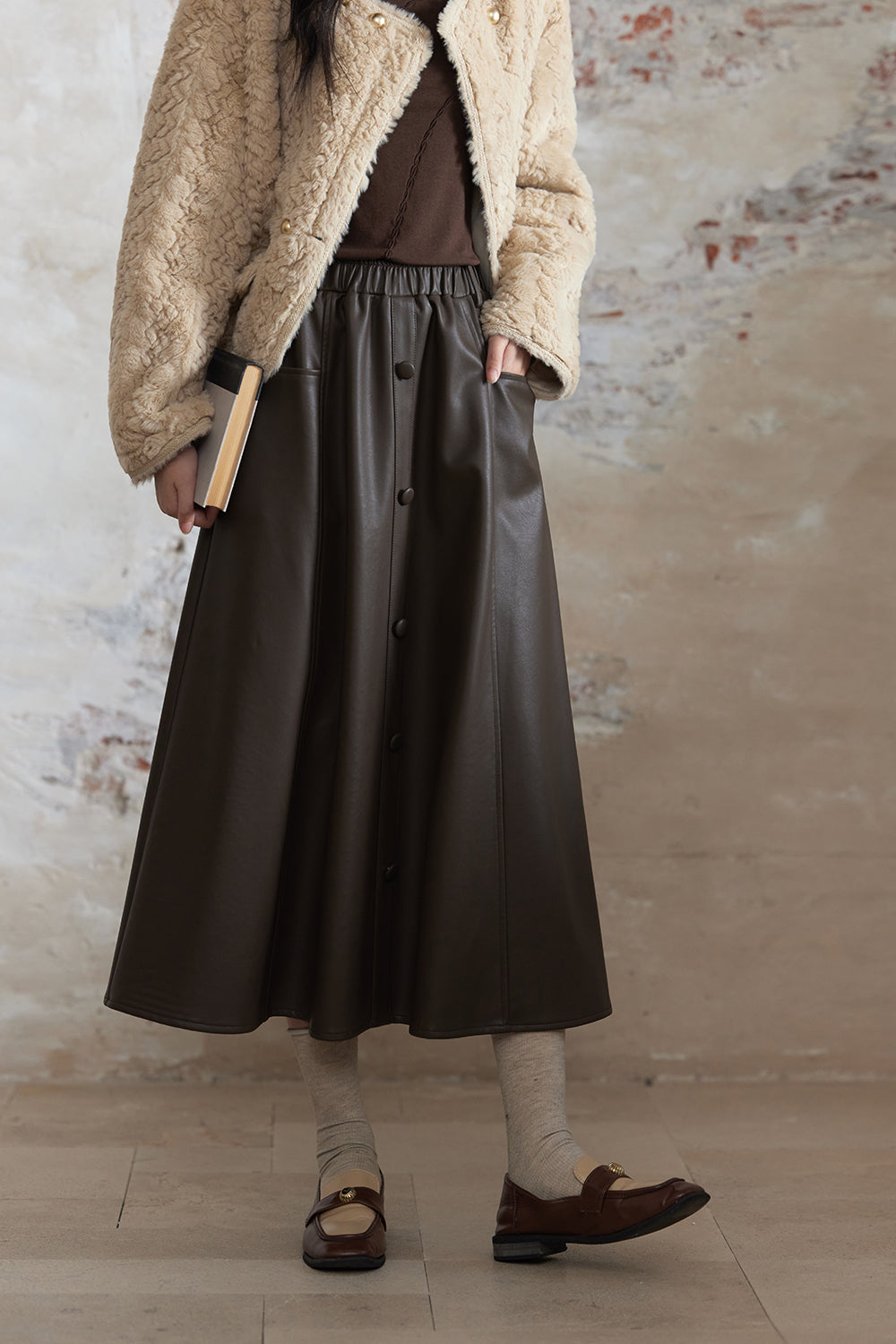 A Line Maxi Skirt for Women