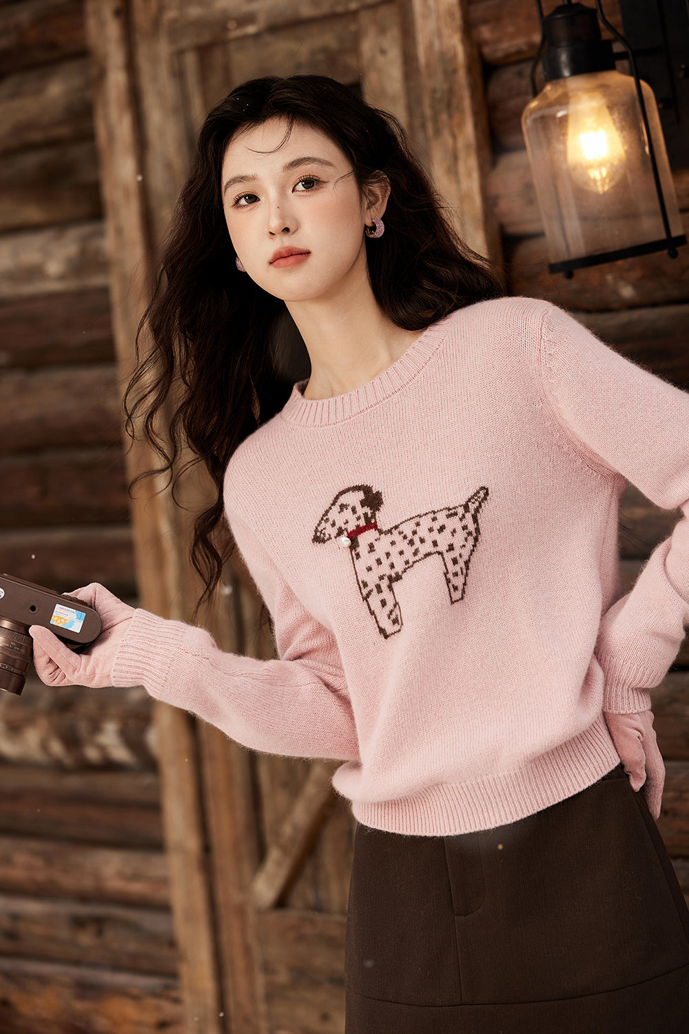 100% Wool Knit Shirt for Women