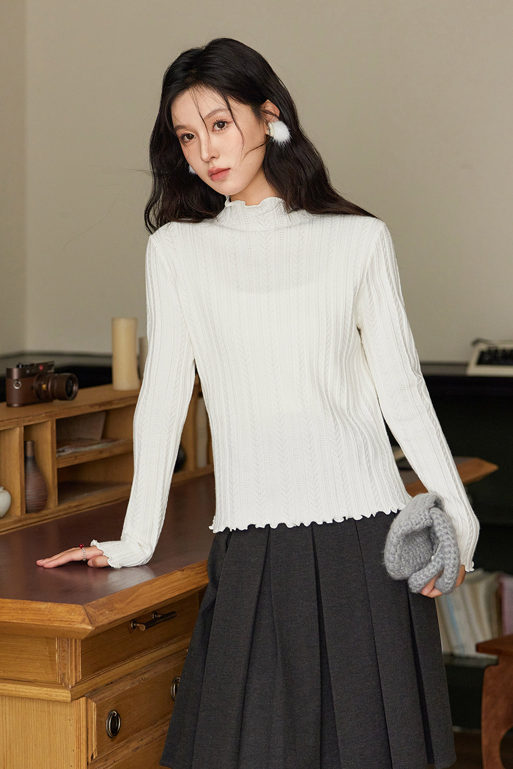 Knitted Bottoming Shirt for Women