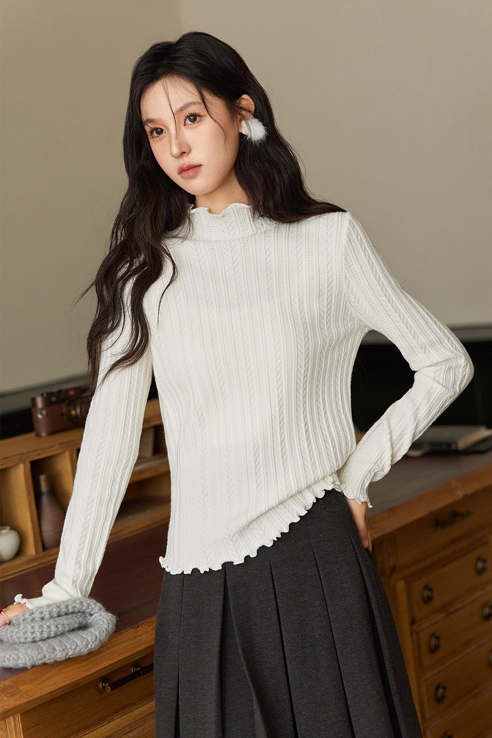 Knitted Bottoming Shirt for Women