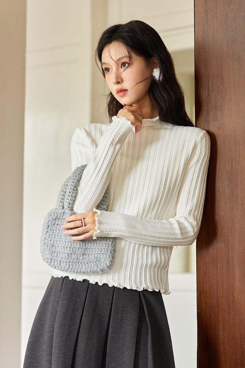 Knitted Bottoming Shirt for Women