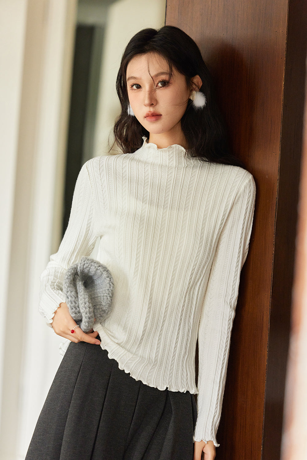 Knitted Bottoming Shirt for Women