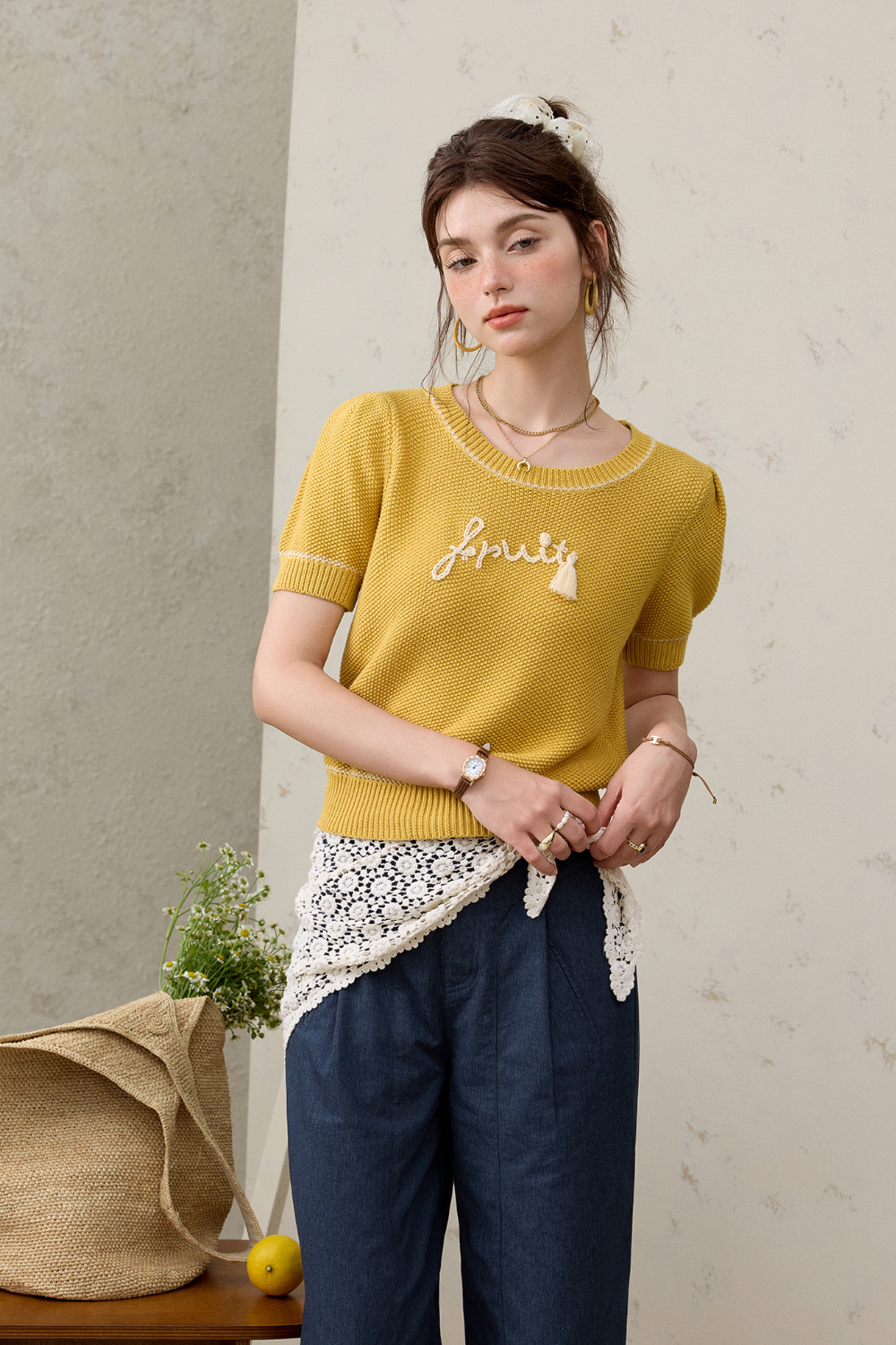 Knit T-shirt for Women