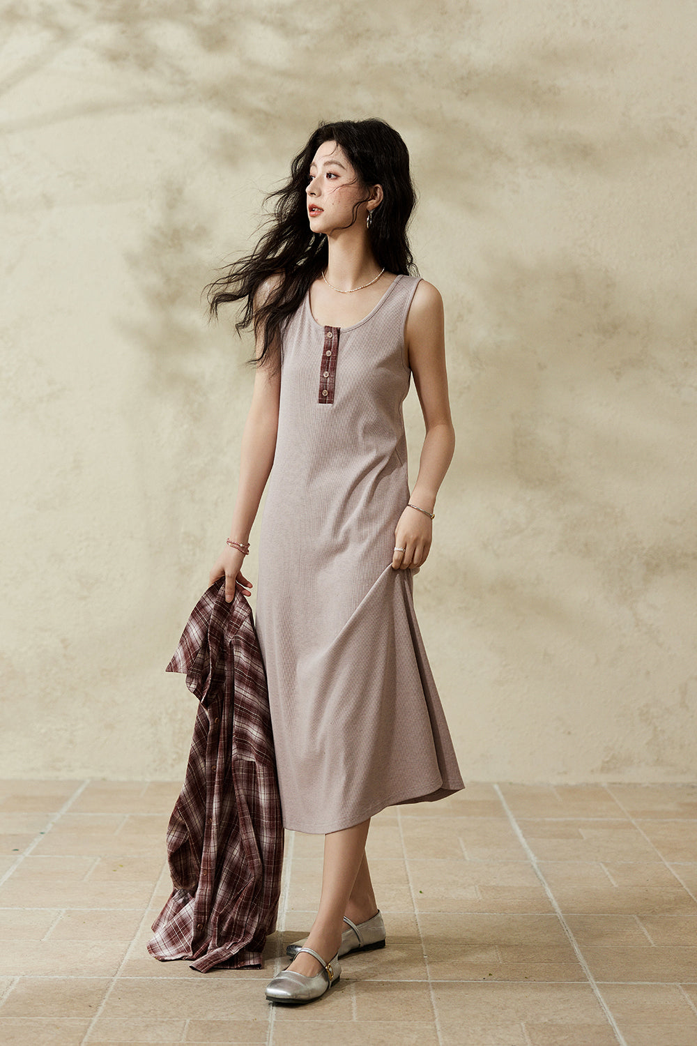 Spaghetti Strap Dress and Shirt Set Separately Sold