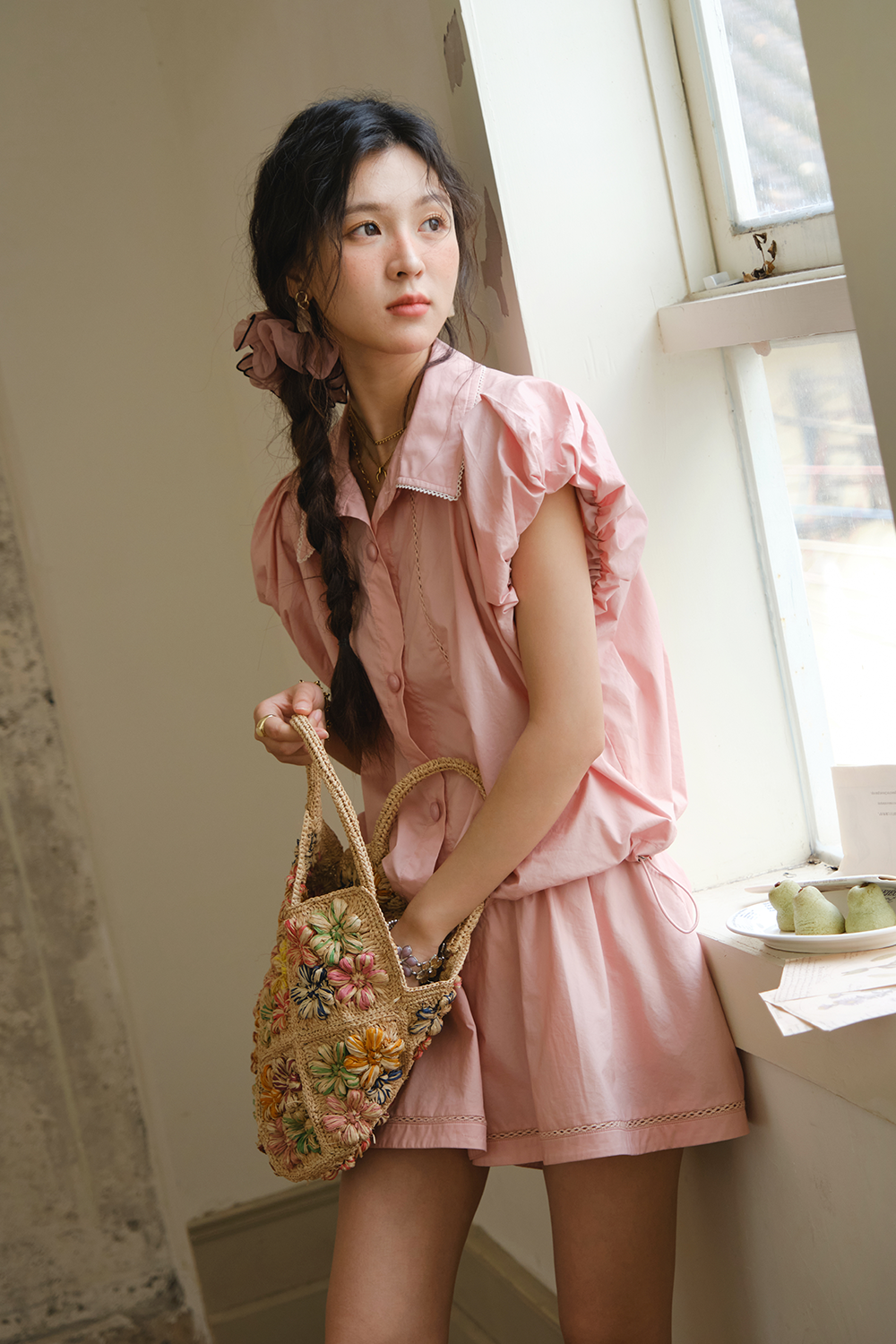 Blouse and Shorts Set