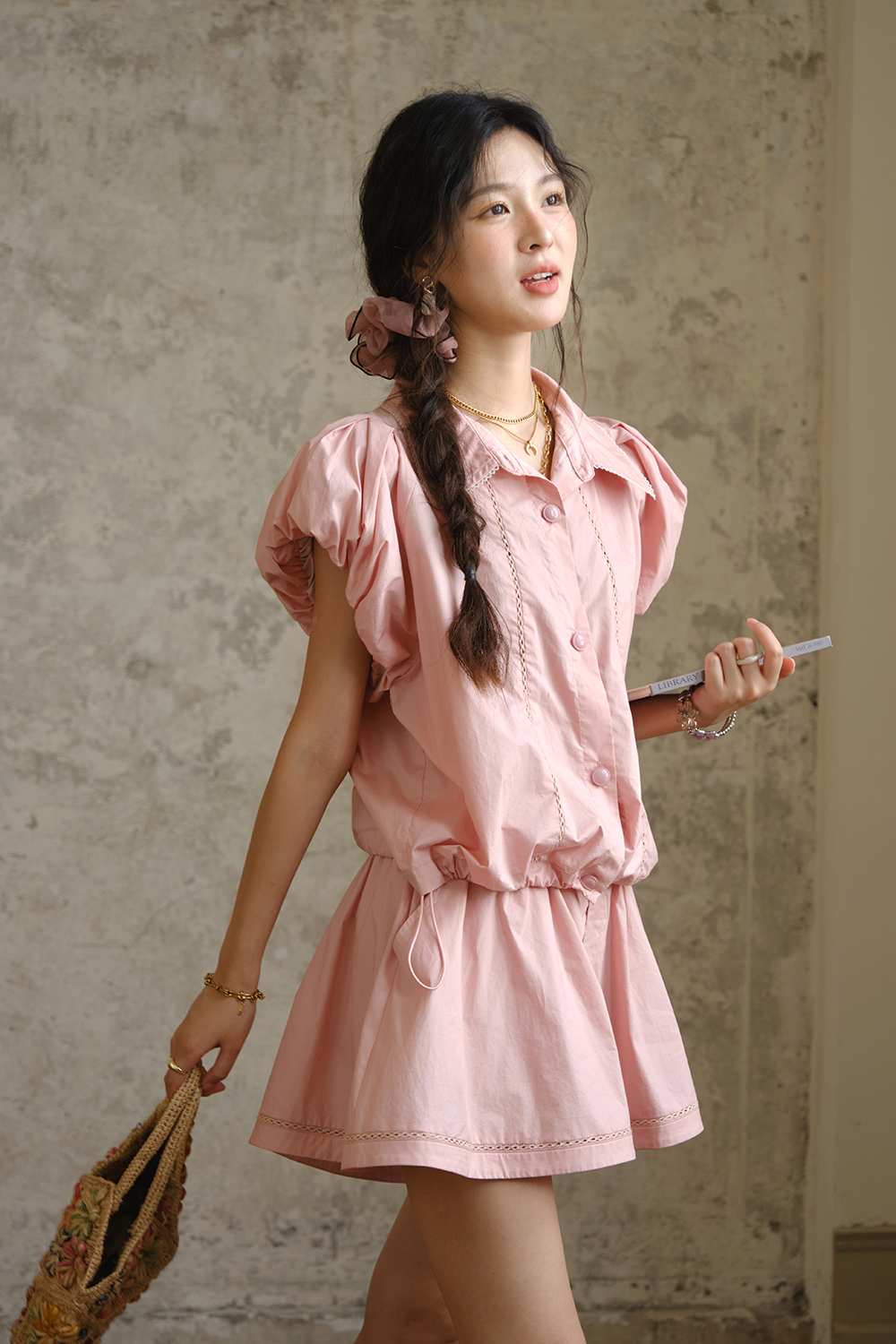 Blouse and Shorts Set