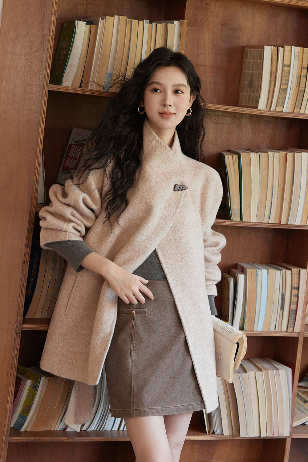 Reversible Woolen Coat for Women